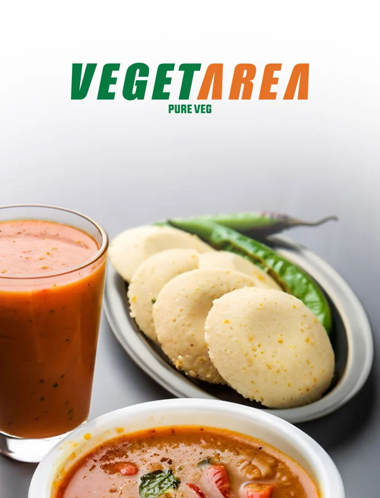 Vegetarea Pure Veg idli and sambar