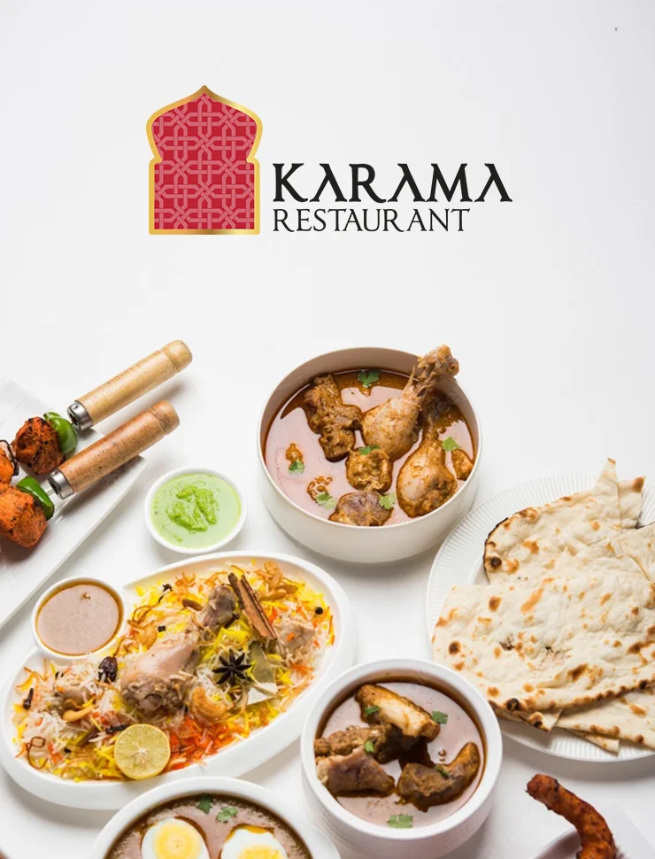 Karama Restaurant biryani and curries